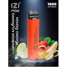 IZI Max 1600 Strawberry Apple Banana Ice / Клубника Яблоко Банан Лед