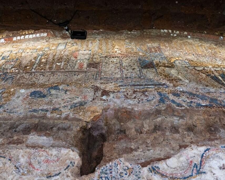В роскошном доме в Риме нашли 2300-летнюю мозаику из ракушек
